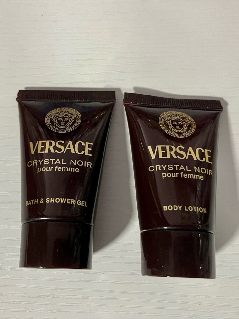 Versace Crystal Noir Pour Femme Bath & Body Set - Brown & Gold